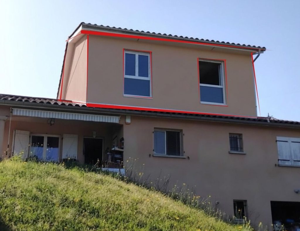 surélévation maison montmerle sur saone