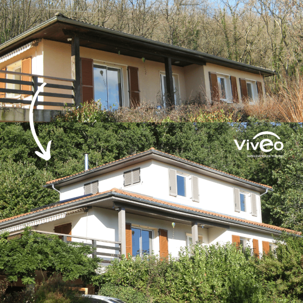 surélévation maison lentilly
