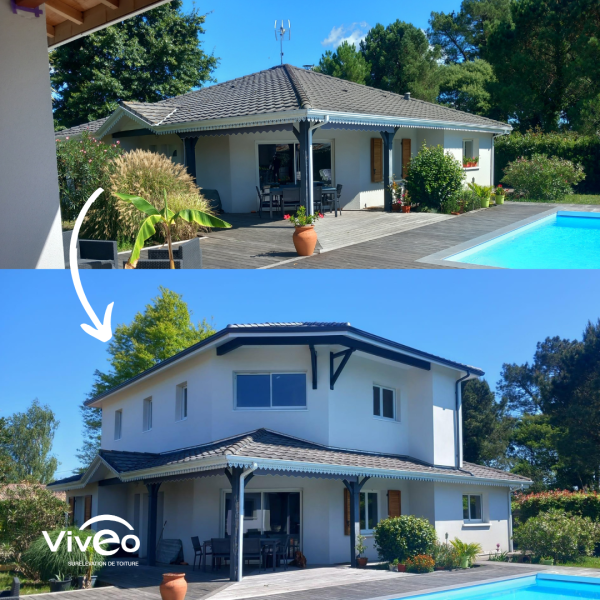 surélévation maison biganos